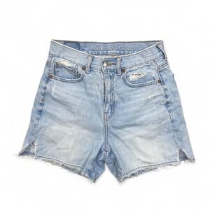 American Eagle Denim Shorts Cut Off‎ High Waisted Mom Size 00